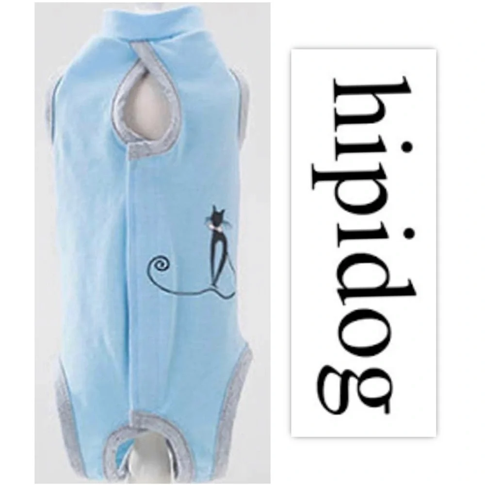 Hipidog Postoperative Cat Care, Abdominal Wound Protector Cat Recovery Suit
